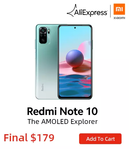 [World Premiere In Stock] Global Version Xiaomi Redmi Note 10 Smartphone Snapdragon 678 AMOLED Display 48MP Quad Camera 33W